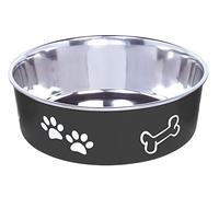 Nobby 73858 Stainless Steel Bowl Fusion Bol antidérapant Noir 20 cm 1,80 l