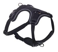 Nobby 80410-05 Harnais Mailo Noir Taille XL : Poitrine 50-70 cm, Ventre 82-100 cm, Largeur 25 mm