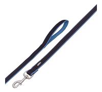 Nobby 80547-06 Laisse en Maille Preno Bleu 120 cm x 25/35 mm
