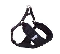 Nobby 80657-05 Harnais Mesh Reflect Noir B : 25 mm, L : 69-83 cm + 66 cm