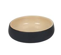 Nobby 82446 Soleno Bol en céramique Noir/crème Ø 14 x 4,5 cm 0,35 l