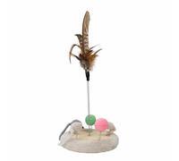 Nobby Aire de Jeux pour Chat avec Jouets Ø 19 cm x 38 cm