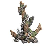 Nobby Aqua Ornaments Ancre avec Plantes, 14,5 x 10,0 x 19,0 cm, 1 pièce