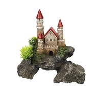 Nobby Aqua Ornaments Château avec Plantes, 15,5 x 8 x 15,5 cm, 1 pièce