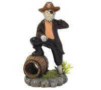 Nobby Aqua Ornaments Pirate avec Plantes 8,2 x 7,7 x 14,7 cm