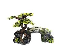 Nobby Aqua Ornaments Pont avec bonsaï avec Plantes, 20,3 x 9,0 x 14,0 cm, 1 pièce