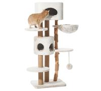 Nobby Arbre à Chat LOYA Gris/Marron chiné 60 x 48 x 151 cm