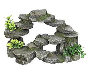 Nobby Arche Rocheuse avec Plantes Décoration pour Aquarium 26,5 x 15 x 16,5 cm