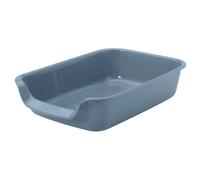 Savic Bac à litière Junior Ouvert Bleu 56x39x13 cm – Entrée basse, idéal chatons et chats âgés