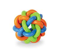 Nobby Balle Tressée en Caoutchouc Jouet pour Chien Multicolore 9,5 cm