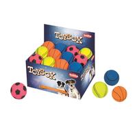 Nobby Balles en mousse triés 7,2 cm ; Présentoir 24 pièces