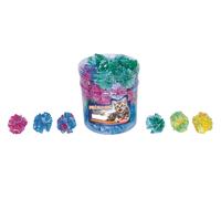 Nobby Boîte à jouets Chat Balle en tissu, assortie; Boîte de 48 pièces Ø 4,5 cm