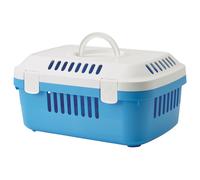 Vadigran Savic Discovery Transport en Plastique pour Petit Animal Blanc/Bleu 49 x 33 x 24 cm