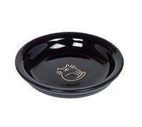 Nobby Bol à Lait en céramique pour Chat, Golden Cat, Noir, Ø 14,0 x 2,0 cm, 0,1 l, 1 pièce