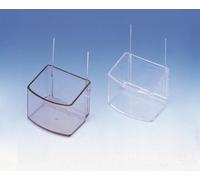 Nobby bol de perroquet rectangulaire transparent