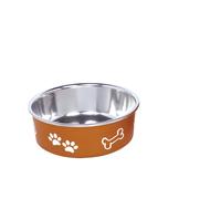 Nobby bol en acier inoxydable "FUSION", antidérapant cuivre; 13 cm 0,5 ltr