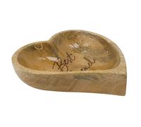 Nobby Gamelle en Bois antidérapante en Forme de cœur 16 x 16 cm env. 280 ML