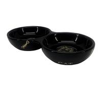 Nobby Bol En Céramique Pour Chats Double 22x4cm Motif Poisson Rouge, 260ml
