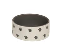 Nobby bol en céramique pour chien "PATA" Ø15,0 X 6,0 cm crème / gris