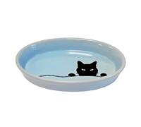 Nobby Bol Ovale Wilson en céramique pour Chat, Bleu Clair, 17 x 11 x 2,5 cm, 120 ML