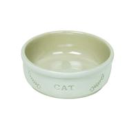 Nobby Bols en céramique "CAT" Ø13,5 X 5 cm blanc / beige