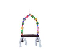 Nobby Cage Toy, balançoire avec des cubes colorés 35 x 18 cm