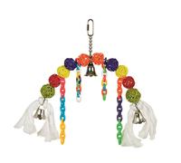 Nobby Cage Toy, Jouet pour oiseaux 22 cm Arc avec boules en osier