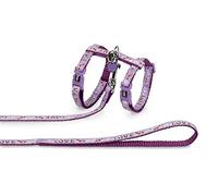 Laisse et harnais pour chien Nobby Pet Love Violet TU