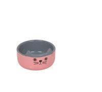 Nobby Chatons Bol en céramique "Visage de Chat" rose Ø 13,0 x 4,0 cm, 0,16 l