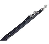 Nobby Classic Preno Laisse d'Entrainement pour Chien Noir/Gris 200 cm/25-35 mm