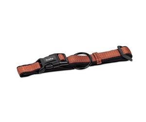 Nobby Classic Reflect SOFT Collier Réglable pour Chien Terre Cuite/Noir 40-55 cm