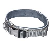 Nobby collier "Classic Preno Royal" gris L : 32-39 cm ; B : 15/20 mm
