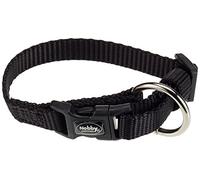 Nobby Collier Classique en Nylon pour Chien Noir 10 mm x 13/20 cm
