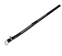 Nobby collier "Crystal" à une rangée 32 cm (23-28 cm), 12/14 mm noir