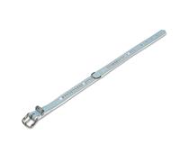 Nobby Collier "Crystal" une rangée 27 cm (18-23 cm), 12/14 mm bleu clair / blanc