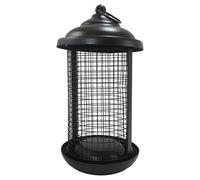 Nobby Colonne à Nourriture Noir 25cm pour Oiseaux, Enduit de Poudre, Robuste