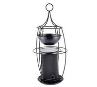 Nobby colonne de nourriture avec soucoupe Ø 21,5 x 49 cm ; 2 x environ 800 ml noir