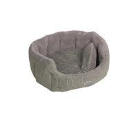Nobby confort lit ovale "CENO" L x l x H : 55 x 50 x 21 cm gris / gris