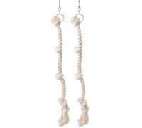 Nobby Corde d'escalade avec Nœuds en Coton pour Oiseau Moyen (Lot de 2)