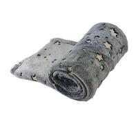 Nobby Couverture Noël Gris 100x150cm pour Chiens, Brille dans le Noir, Lavable