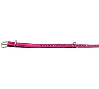 Nobby Crystal Collier pour Chien Fuchsia/Noir 47 cm/22-24 mm