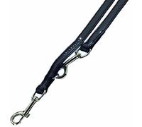 Nobby Crystal Laisse de Dressage pour Chien Noir 200 cm/12 mm