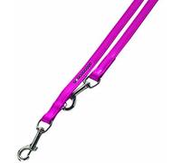Nobby Crystal Laisse de Dressage pour Chien Rose/Blanc 200 cm/12 mm