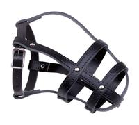 Nobby Cuir Museau Noir pour Chiens, Réglable Et Léger, Besoin Animalier