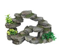 Nobby Décoration D'Aquarium Arc En Pierre Avec Plantes Gris 26,5x15x16,5 Cm