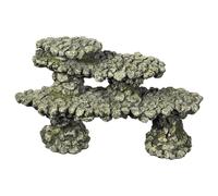 Nobby Décoration D'Aquarium Cave En Pierre Grise 24,2x9,3x13,8 Cm Pour Aquarium