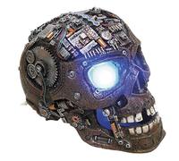 Nobby Décoration D'Aquarium Cyborg Crâne Avec LED, Neuf