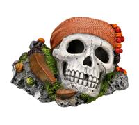 Nobby Décoration D'Aquarium Pirates Tête de Mort Sur Rock, Neuf