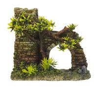 Nobby Décoration D'Aquarium Tour Avec Arc Et Plantes 16,5x8x15 Cm