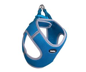 Nobby Delight 80441-32 Harnais en Maille Bleu Clair Taille XS : Tour de Poitrine 30-35 cm Ventre 35-40 cm 15 mm
